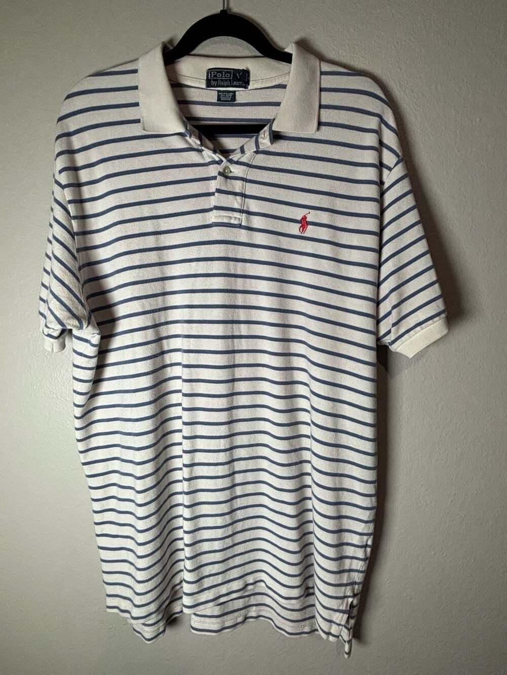 Polo by Ralph Lauren Men's Striped Short Sleeve Cotton Polo Shirt Size XL